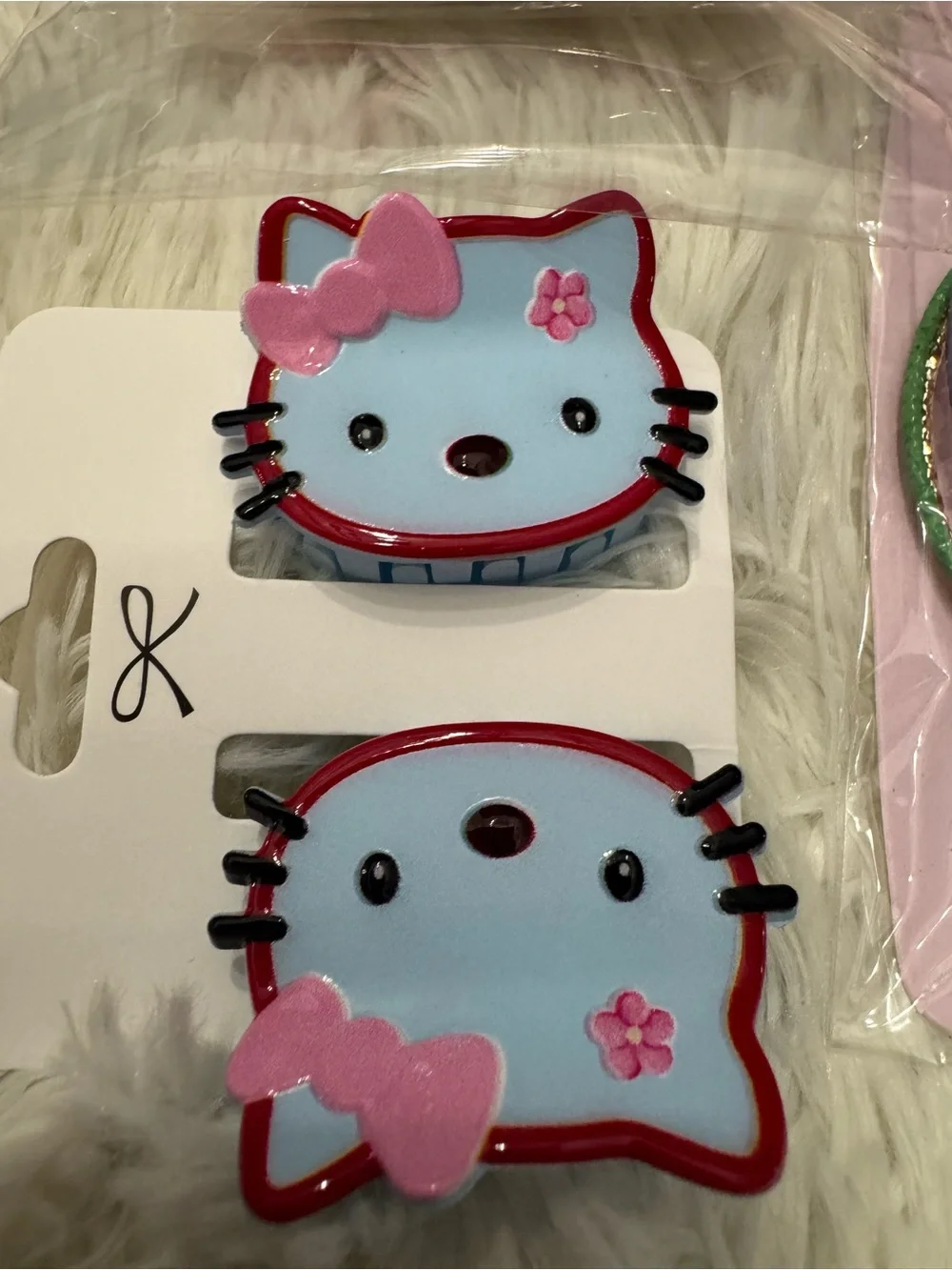 Hello Kitty Kids Hair Accessories hair clips bangles wipes straw topper 18 items
